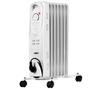 Масляный радиатор AC ELECTRIC AOH/BM-07BW (1500 Вт, площадь - 20 м², термостат)