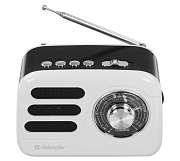 Радиоприемник Defender Signal / 5W / Bluetooth / Батарея - 1200 mAh / белый / Корпус – пластик