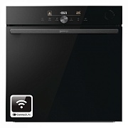 Духовой шкаф с добавлением пара Gorenje BSA6747DGWI (Advanced / 77 л / до 300 °C / Чёрный, стекло /Пиролиз/телескоп. напр. (x2) / термозонд / Wi-Fi/A+