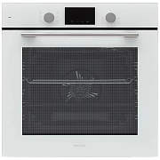 Духовой шкаф KRONA LEGENDE 60 WH (78 л / до 260 °C / Белое стекло / традиционная очистка / Боковые направляющие / А)