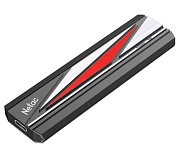 Накопитель SSD ext  1TB Netac ZX20 II USB 3.2 Gen 2 Type-C R2000/W1800 Mb/s NT01ZX20II-1T0-32BK  with USB C to A cable and 20Gbps USB C to C cable