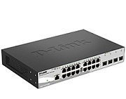 Коммутатор D-Link DGS-1210-20/F2A, 16x 1000BASE-T, 4x SFP/BASE-T, управляемый L2