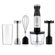 Блендер Brayer BR1244 (800 Вт / плавное переключение скоростей / турборежим / венчик, пюре, измельчитель, стакан)