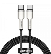 Кабель Baseus Cafule Series Type-C - Type-C, 1м, (100W), Черный