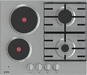 Поверхность комбинированная Gorenje GE690X (Essential / нерж. сталь / эмалированная решетка / 3.5 кВт)