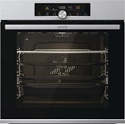 Духовой шкаф Gorenje BPS6747A06X (Advanced / нерж. / SilverMatte / IconLED+ / GentleBake / AirFry+ / AquaClean / WarmPlate / телескоп / пиролиз)