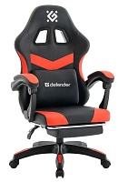 Игровое компьютерное кресло Defender Runa PRO чёрный/красный