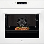 Духовой шкаф Electrolux EOE7F31V (SenseCook 700 / 72 л / до 300°C / Белый, стекло / Катализ / телескопич. напр.(x1) / Термозонд / SoftClose)