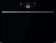 Духовой шкаф компактный с СВЧ Gorenje BCM4547DG (G600 / 50 л / до 250 °C / Чёрный, стекло / AquaClean / съемные напр. / GentleClose)