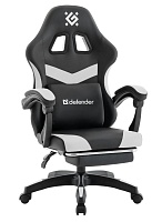 Игровое компьютерное кресло Defender Runa PRO чёрный/белый