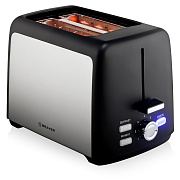 Тостер Brayer BR2109 (800 Вт/ тостов - 2/ подогрев, размораживание, поддон для крошек/ пластик, металл / чёрный)