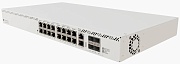 Коммутатор Mikrotik CRS320-8P-8B-4S+RM, 17x 1000BASE-T, 4x SFP+, управляемый L3, PoE 16 портов 550 Вт