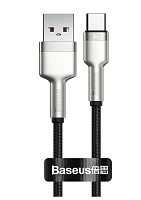 Кабель Baseus Cafule Series Type-C - USB, 1м, (66W), Черный