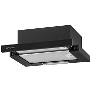 Вытяжка телескопическая KRONA KAMILLA 450 BLACK (507 м³/ч / 110 Вт / галогенная лампа 1x28 Вт / ширина - 45 см / черный / металл)