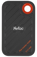 Накопитель SSD ext  512Gb Netac ZX20 II USB 3.2 Gen 2 Type-C R2000/W1800 Mb/s NT01ZX20-512G-32BL  with USB C to A cable and 20Gbps USB C to C cable