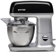 Миксер планетарный Gorenje MMC1000RLBK (1000 Вт / 4,5 л / скоростей 7 / корпус металл / насадок 4 / чёрный)