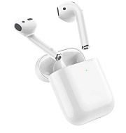 Беспроводные TWS наушники с микрофоном Borofone BW89 (время работы - 4 ч / Bluetooth 5.3), белые