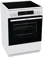 Плита электрическая Gorenje GECS6C70WC (Advanced / Белый / духовка - 71 л / 4 конфорки (2200/1200/1200/1800Вт) / AquaClean / Мощность - 9,701 кВт)