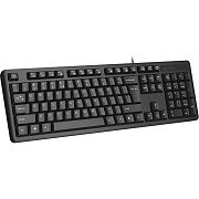 Проводная клавиатура A4Tech KKS-3, (Полноразмерная/Кабель 1.5м/Мембранная), Черная