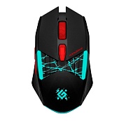 Беспроводная игровая мышь Defender Horrodine GM-237, (Радиоканал/3200 dpi), Черная