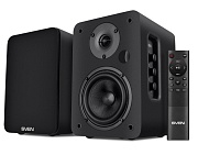 Колонки 2.0 SVEN SPS-830 / 60W / Питание - 220В / Аудиовыход на наушники / Bluetooth / Optical-in / HDMI / Чёрный / корпус - дерево (MDF)