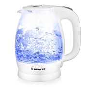 Чайник Brayer BR1013WH (2200 Вт / 1,8 л / стекло / белый)