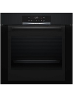 Духовой шкаф Bosch HBA372EB0 (Serie4 / 71 л / до 275 °C / Чёрное стекло / Гриль / Телескоп. напр. (x1) / Пиролиз / TouchControl / A)