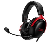 Проводные игровые наушники HyperX Cloud III, (объемный звук 7.1), (727A9AA), Красные