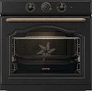 Духовой шкаф Gorenje BOS67372CLB (Classico / 77 л / до 300 °C / Чёрный, эмаль / AquaClean / PerfectGrill / телескоп. напр. (x1) / А)