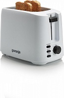 Тостер Gorenje T700XG (850 Вт/ тостов - 2/ подогрев, размораживание, решетка для подогрева булочек, поддон для крошек/ белый)