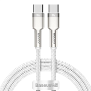 Кабель Baseus Cafule Series Type-C - Type-C, 1м, (100W), Белый