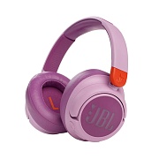Беспроводные детские наушники JBL JR460NC, (Bluetooth 5.0, кабель 1.2 м, SBC), Розовые
