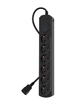 Сетевой фильтр Ippon BK-6-UPS-1.8-10-B 1.8м (6 розеток) черный 2200Вт