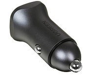 Автомобильное зарядное устройство UGREEN CD130, (USB/Type-C/PD/QC/24W), Серый космос
