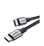 Кабель Ugreen US261 Type-C - Type-C, 1м, Серый/Черный (50150)