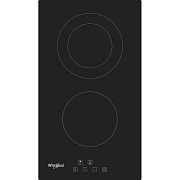Поверхность электрическая Whirlpool WRD 6030 B (Черная / стеклокерамика / 2 конфорки / 2,9 кВт)