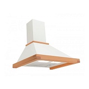 Вытяжка каминная AKPO WK-4 Rustica eco 50 (650 м³/ч / 126 Вт / LED освещение 2x2 Вт / ширина - 50 см / Слоновая кость (RAL 9001) + Массив бука)