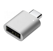 Переходник USB Type-C - USB 3.0 KS-is (KS-388S), серебристый
