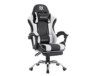 Игровое компьютерное кресло Defender Tios, чёрный/белый
