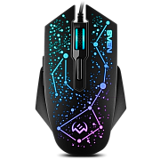 Игровая мышь SVEN RX-G730 USB (5+1кл., 1000-3400DPI, подсветка) (SV-021641)