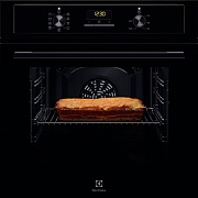 Духовой шкаф Electrolux EOF3H50BK (SurroundCook 600 / 65 л / до 275°C / Чёрное стекло/ AquaClean / боковые. напр.)