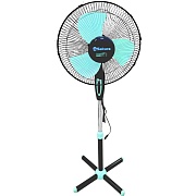 Вентилятор напольный Sakura SA-11BR ( 40 Вт / скоростей 3 / диаметр 40 см / чёрный/мятный)