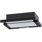 Вытяжка телескопическая KRONA KAMILLA 600 AIR 2B (1066 м³/ч / 2*90 Вт / галогенная лампа 1x28 Вт / ширина - 60 см / черный / стекло)