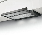 Вытяжка телескопическая Faber Flexa NG Glass LUX BK A60 (420 м³/ч / 125 Вт / LED освещение 2x4 Вт / ширина - 59.8 см / чёрное стекло)