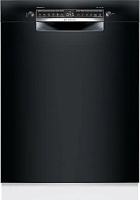 Машина посудомоечная встраиваемая 60 см Bosch SMU4HCB01S (Serie4 / 14 комплектов / 3 полки / расход воды - 9 л / Home Connect / Чёрный фасад / А+++)