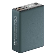 Портативная батарея OLMIO QX-10 (22.5W PD/ Quick Charge) 10000мАч, серая, soft-touch