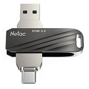 Память USB3.2+TypeC Dual Flash Drive 32Gb Netac US11 /NT03US11C-032G-32BK/