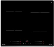 Поверхность индукционная Haier HHY-Y64SVB (Черный  / 4 конфорки / (1,5/1,5/2,0/2,0) кВт / стеклокерамика / Boost / Stop + Go / 7,4 кВт)