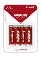 Батарейки BL4 Smartbuy LR6/4B (48/480) (SBBA-2A04B) алкалиновая  BL4 (цена за 4 шт.)