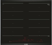 Поверхность индукционная Bosch PXX675DC1E (Serie8 / Чёрная стеклокерамика / 4 конфорки / PowerBoost / РanBoos / FlexInduction / Home Connect /7,4 кВт)